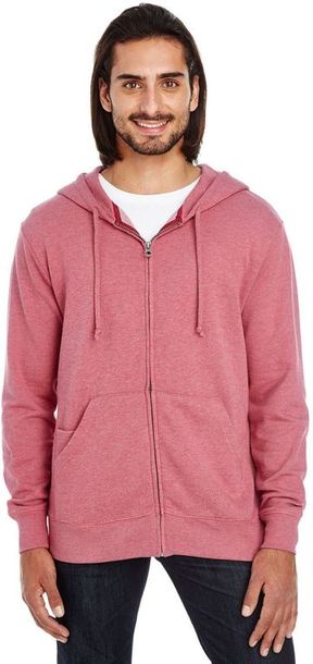 Threadfast Apparel Unisex Triblend French Terry Full-Zip